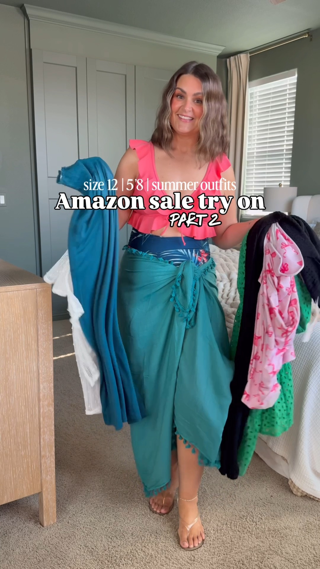 Amazon sale try on
Swimsuits & coverups, large
Dress, large
White top, medium
Teal pants, large
Striped set, xl
Pajamas, XL for oversized fit 

Size 12, midsize, swimwear, resort wear, summer outfit, summer dress, beach day, vacation outfit

#LTKgrwm #LTKstorytime #LTKMidsize