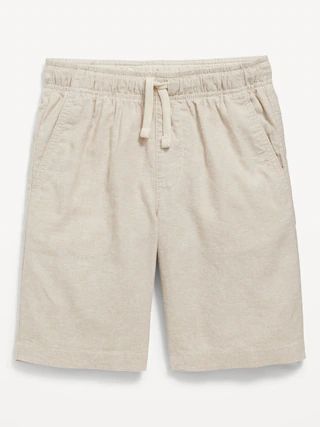 Linen-Blend Shorts for Boys (At Knee) | Old Navy (US)