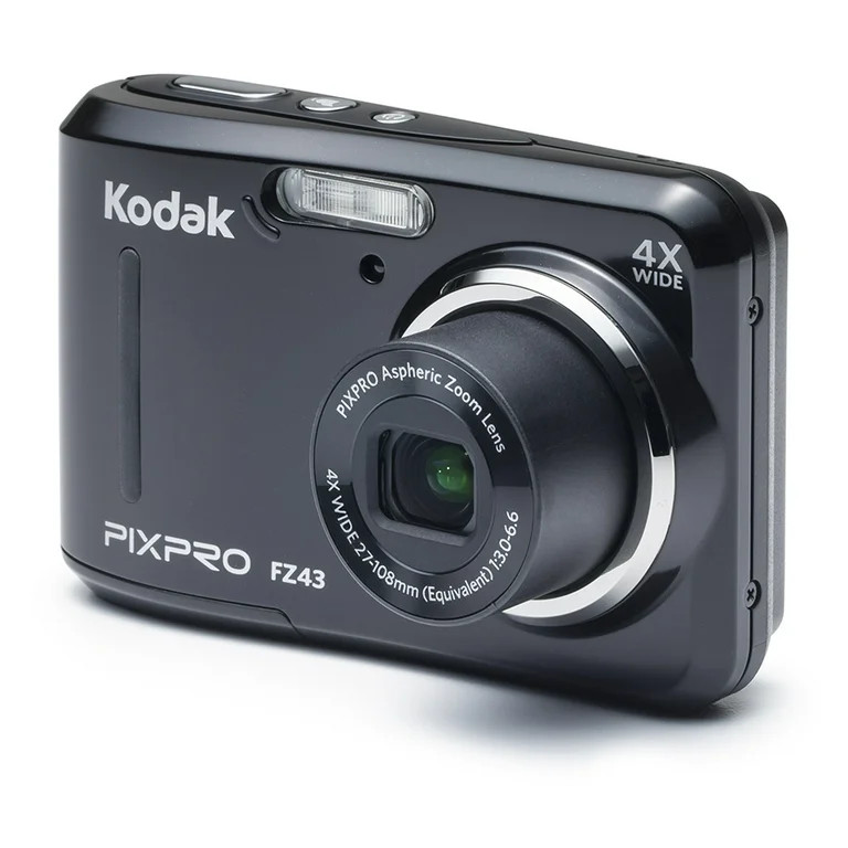 KODAK PIXPRO FZ43 Compact Digital Camera 16MP 4X Zoom HD 720P, Black | Walmart (US)