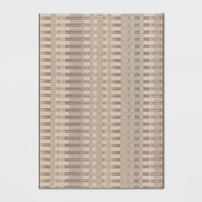 Beachside Grid Outdoor Rug Naturals – Threshold™ designed with Studio McGee | Target