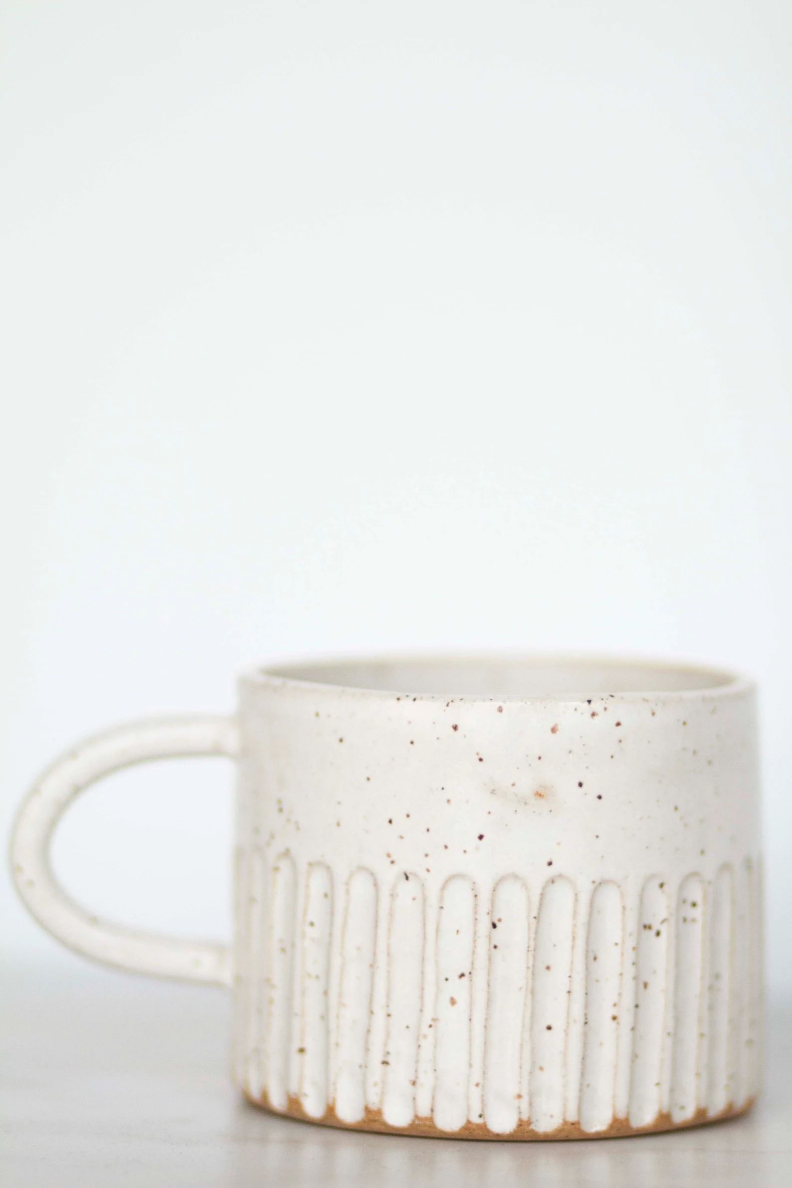 Miss Charlotte: Handmade Fluted Ceramic Mug - Etsy | Etsy (US)