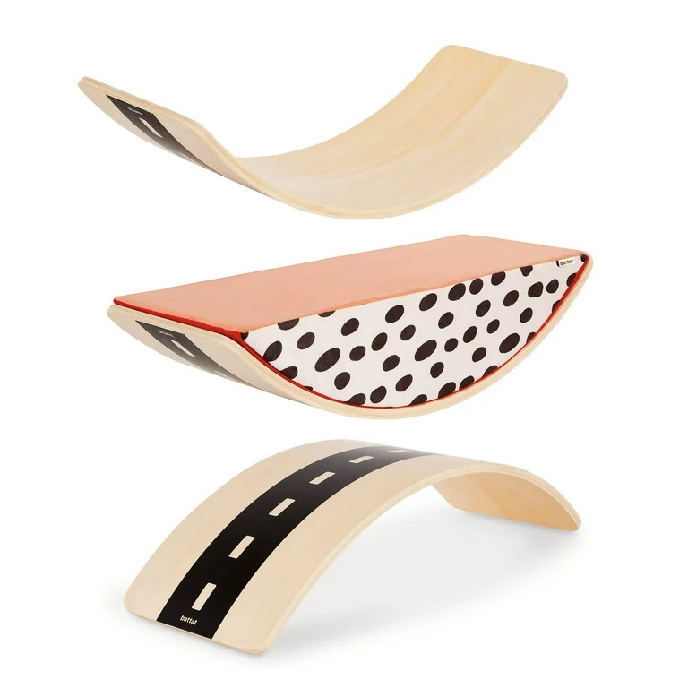 Battat Rock & Balance Wooden Board with Foam Semi-Circle New, Toddler and Preschool Toys | Walmart (US)