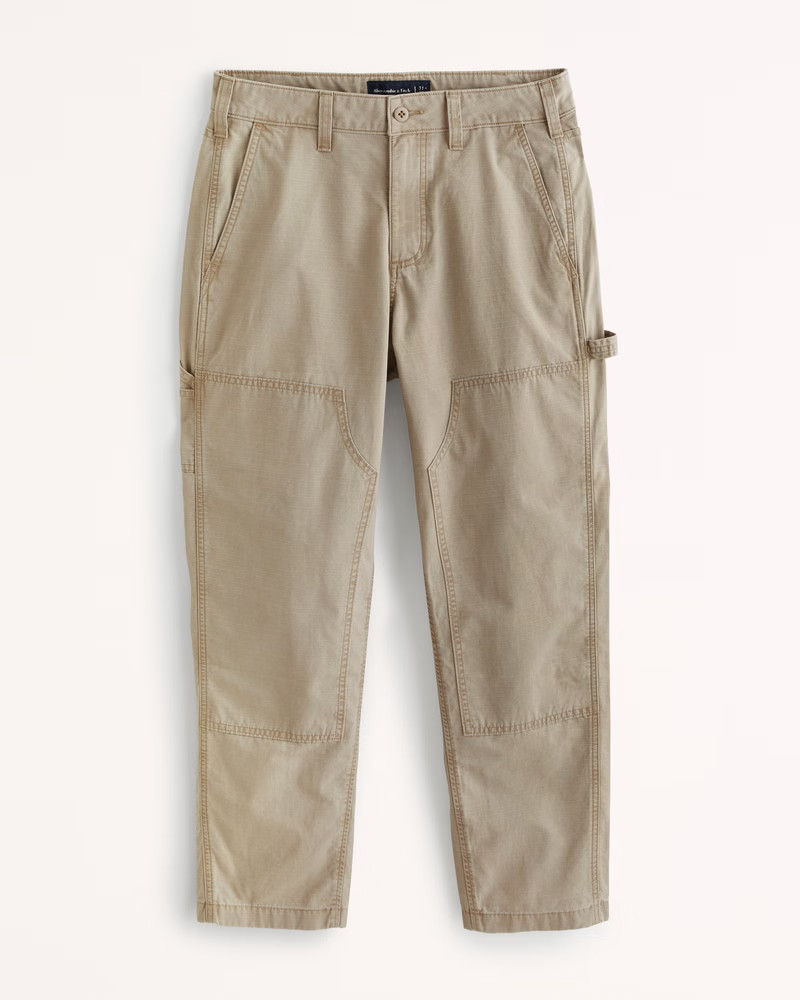 Men's Loose Ripstop Workwear Pant | Men's Bottoms | Abercrombie.com | Abercrombie & Fitch (US)