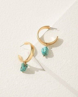 Turquoise Hoop Earrings | Chico's