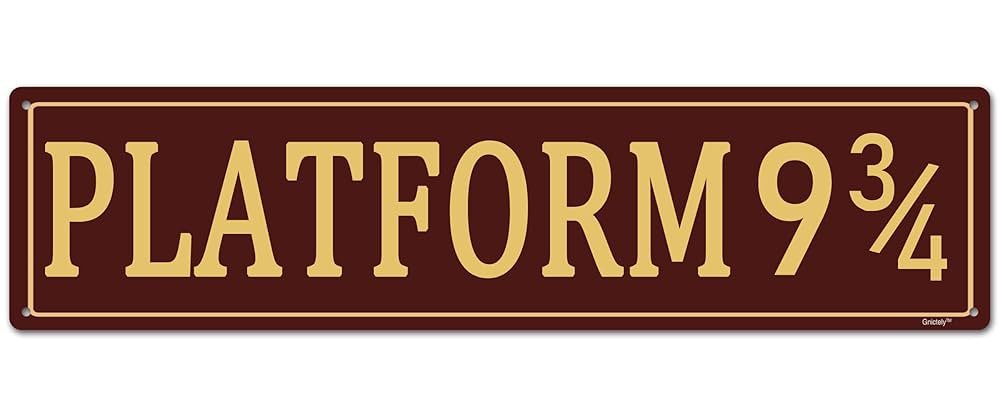 Funny Street Sign,9 3/4 Home Room Wall Decor,Man Cave Sign PLATFORM 4 x 16" Metal Aluminum Sign | Amazon (US)