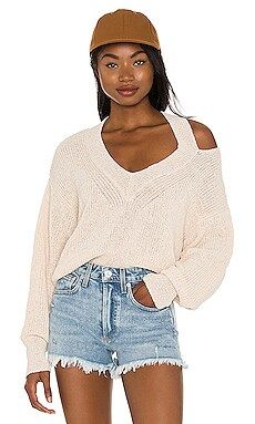 Lovers and Friends Miranda Cut Out Sweater in Cream from Revolve.com | Revolve Clothing (Global)