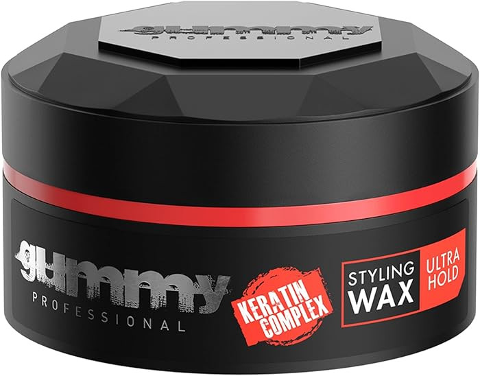 Gummy Professional Hair Styling Wax for Men - Ultra Hold Pomade for Dry, Damp Hair - Water-Based ... | Amazon (US)