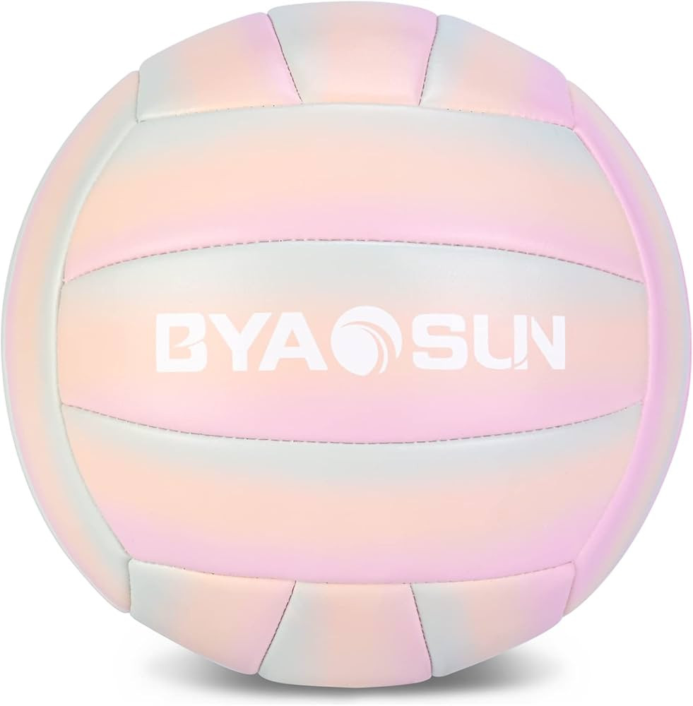 BYAOSUN Soft Official Volleyball for Indoor Outdoor Beach, Size 5 Training Volleyball for Beginne... | Amazon (US)