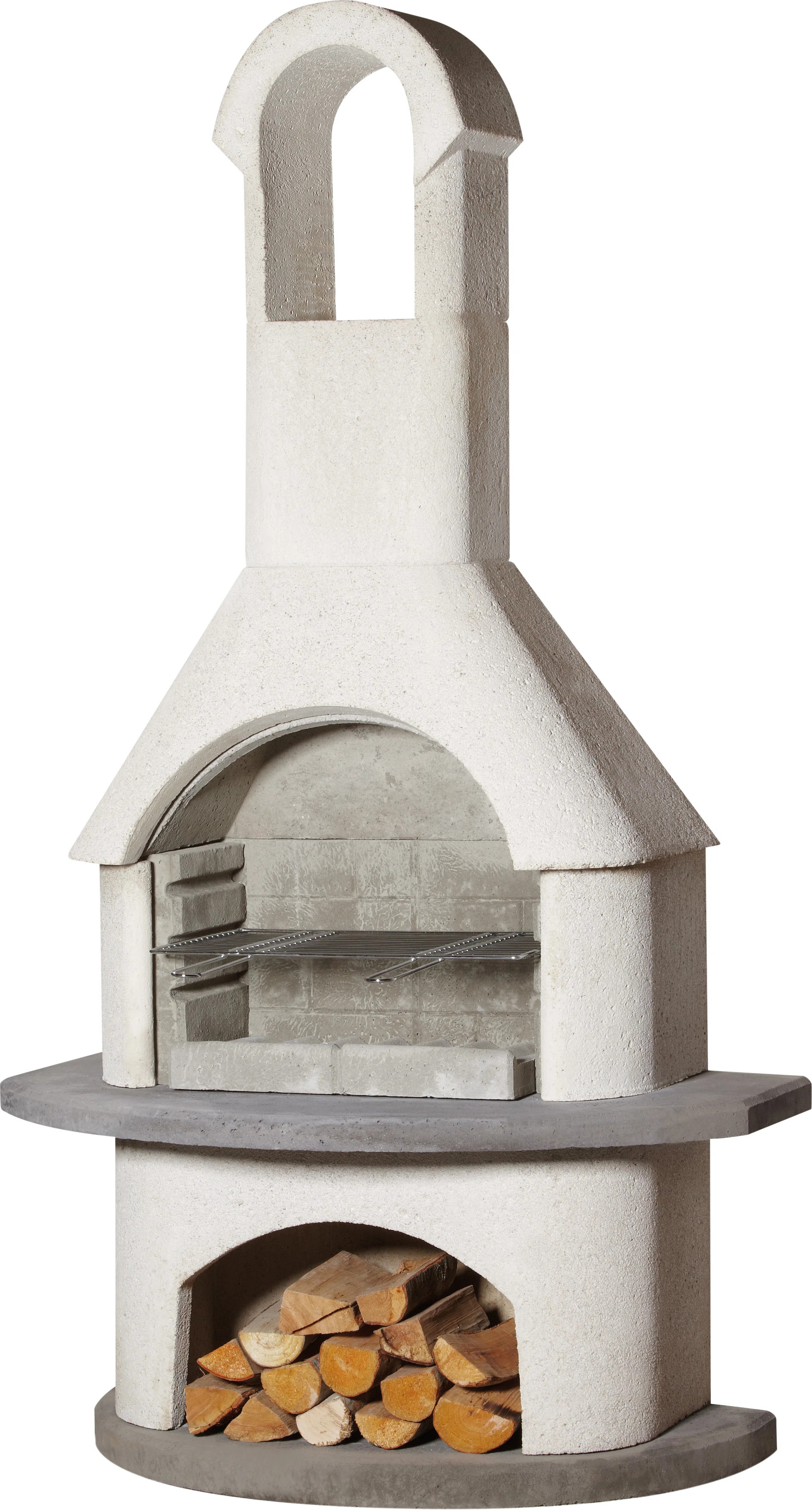 Big Horn Outdoors Valenzia 79.9" H Concrete Outdoor Fireplace & Reviews | Wayfair | Wayfair North America