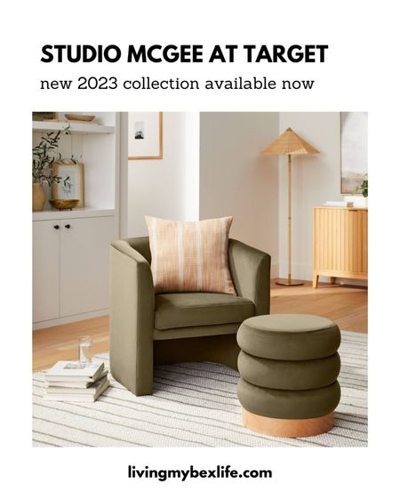 Studio McGee 2023 collection available at Target now | Clarkdale Channel Tufted Ottoman with Wood Base

Home decor, mid century, post modern, furniture, threshold designed with studio McGee, living room 

#LTKhome #LTKFind #LTKunder100