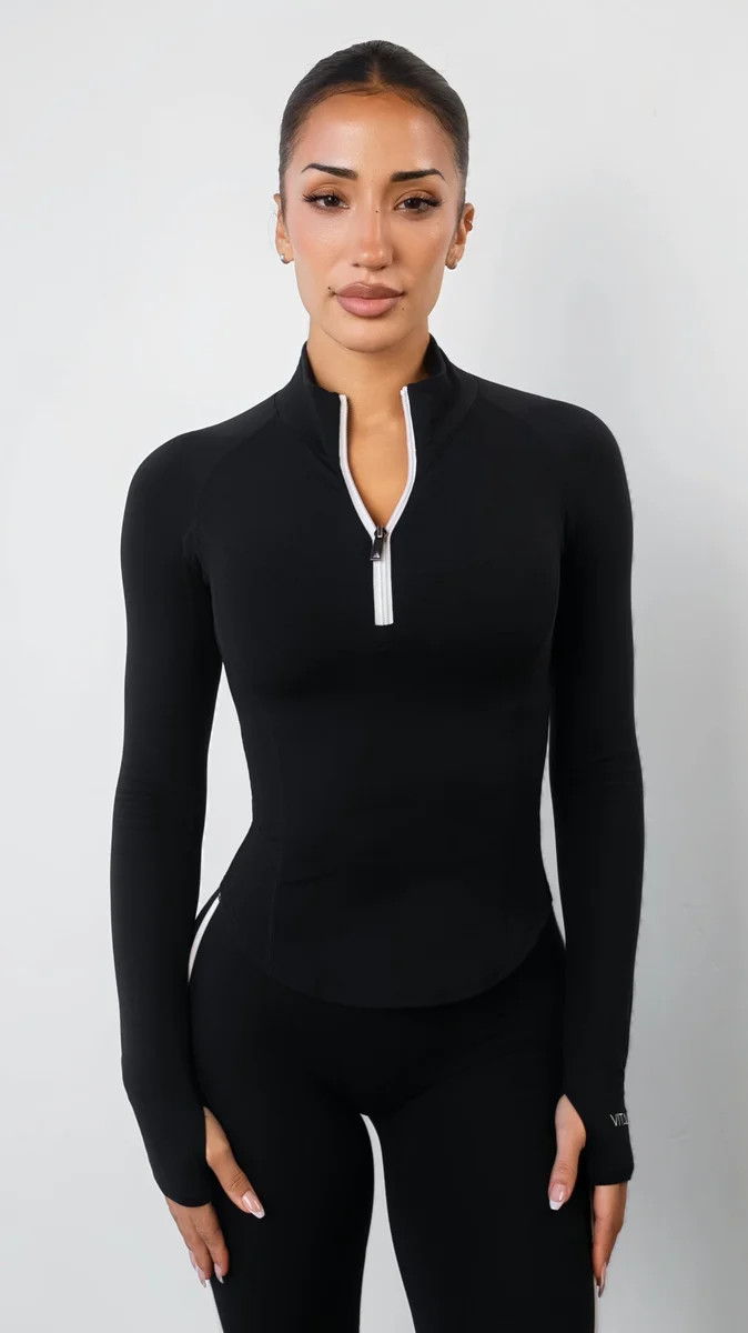Cloud II™ Half Zip Top - Midnight Contrast | Vitality