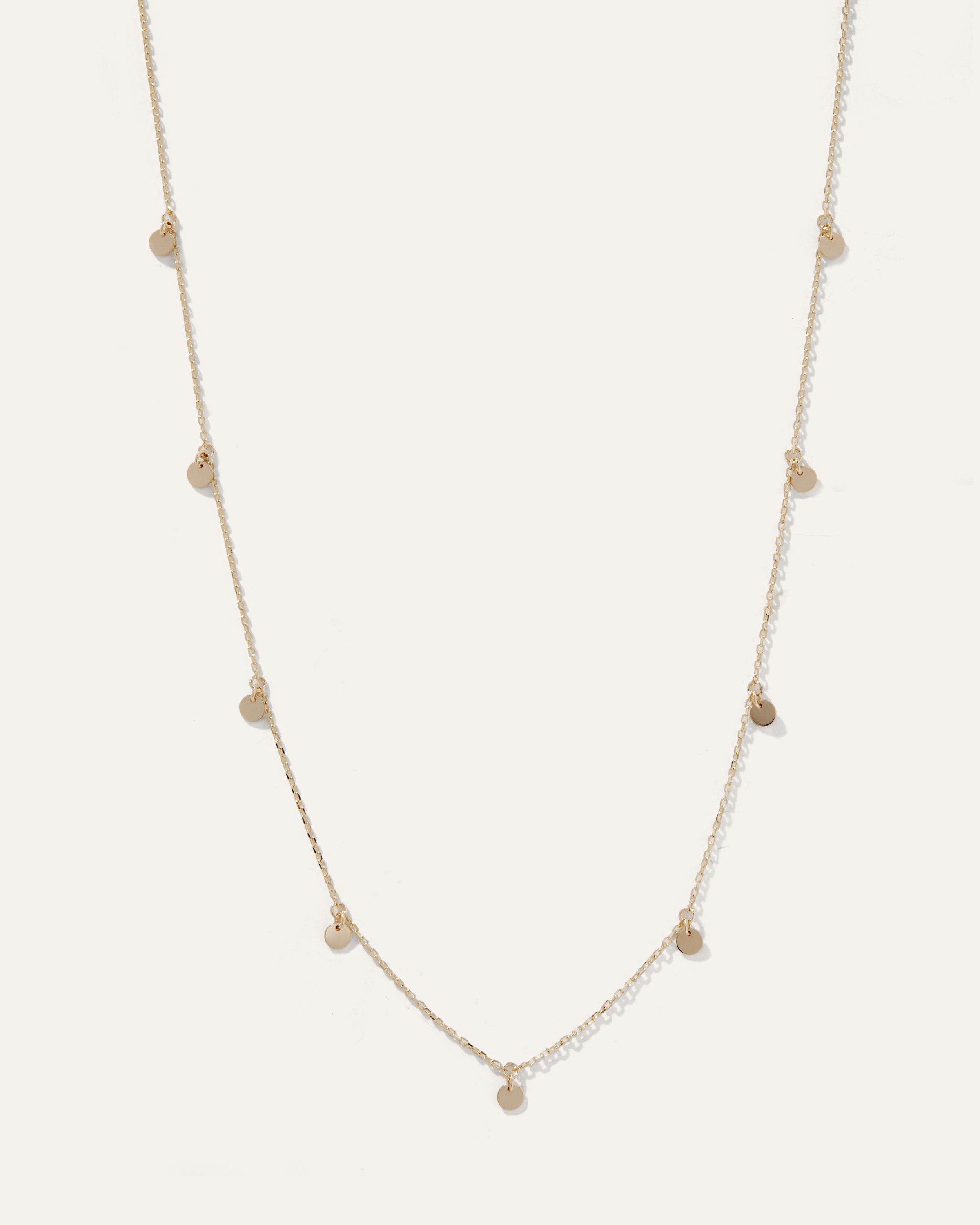 14K Gold Circle Station Necklace | Quince