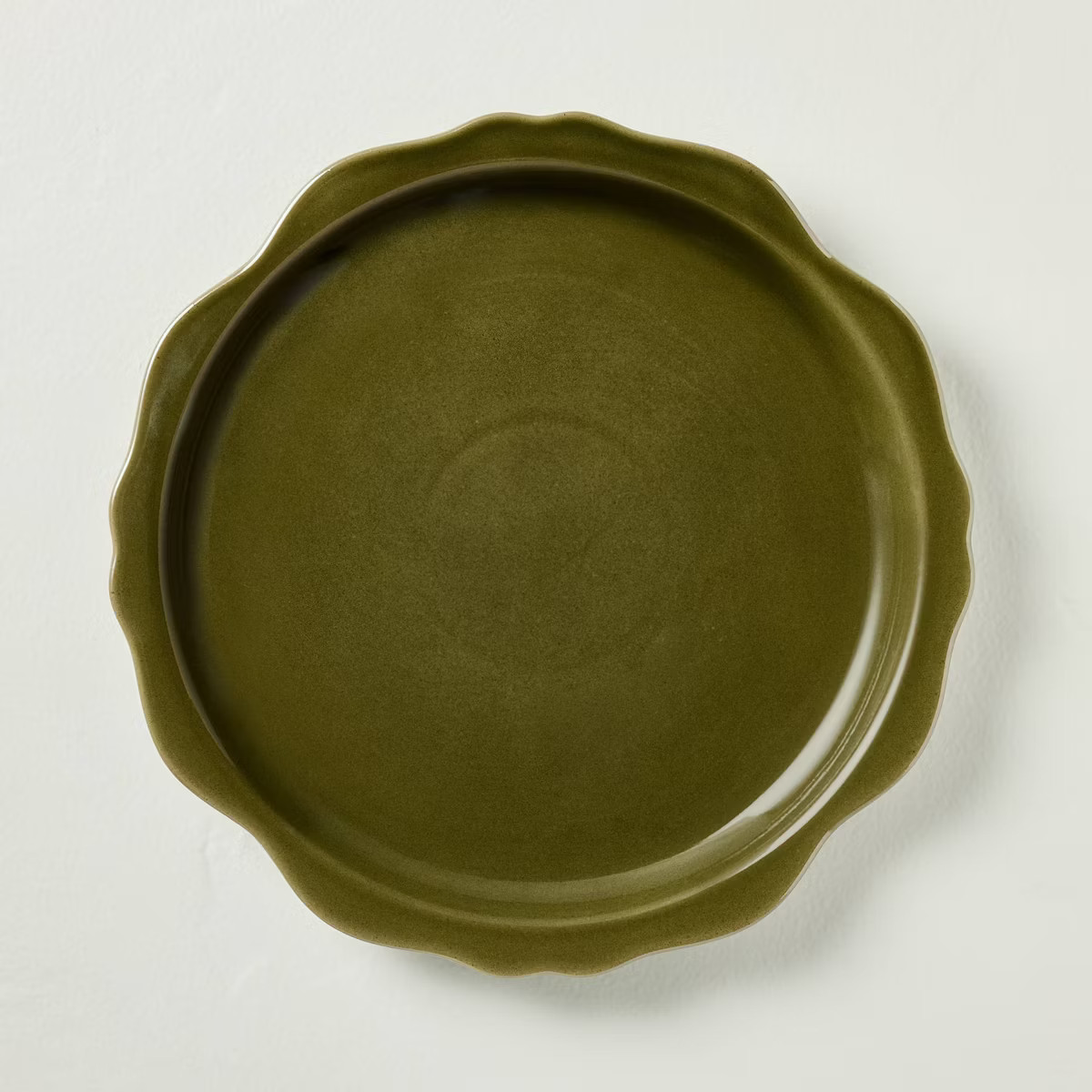 Carved Edge Dinner Plate Cream - Hearth & Hand™ with Magnolia | Target