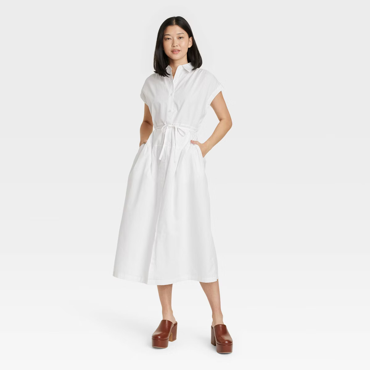 Women's Short Sleeve Midi Dress - A New Day™ | Target