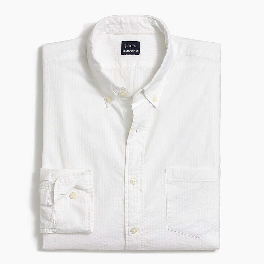 Seersucker slim casual shirt | J.Crew Factory
