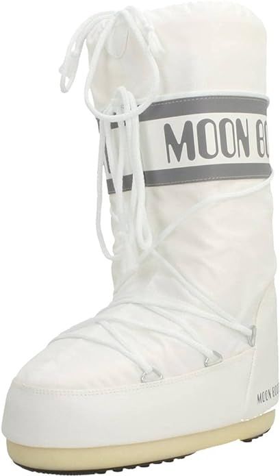 Tecnica Moon Boot Nylon - Women's White, 39.0/41.0 | Amazon (US)