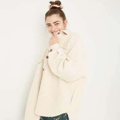 Women's Oversized Sherpa Jacket - Wild Fable™ | Target