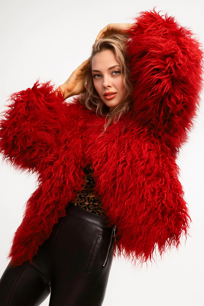 vegan fur coat \ drag show outfit \ faux fur coat for stage performance \ statement fur coat | Etsy (US)