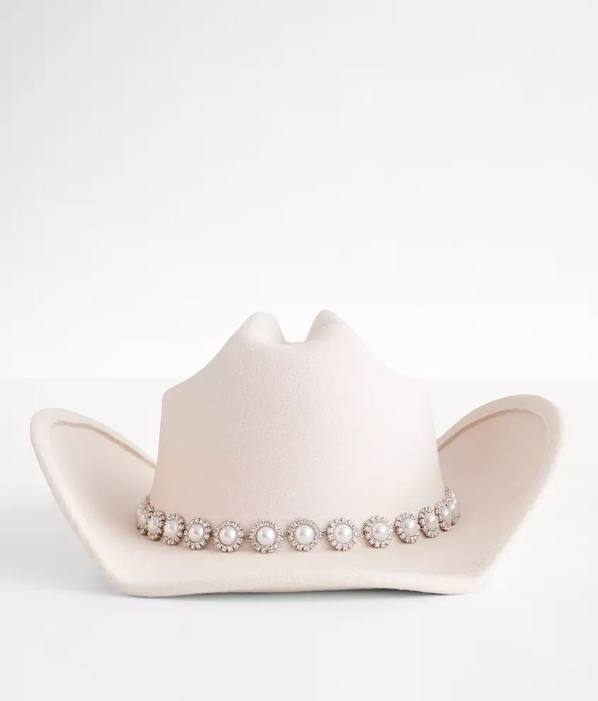 Faux Pearl Cowboy Hat | Buckle