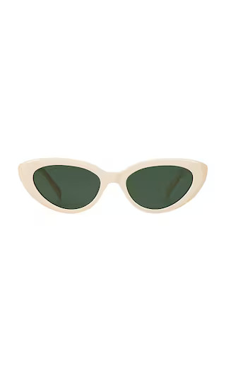 Sweeney Sunglasses in Ivory & Green | Revolve Clothing (Global)
