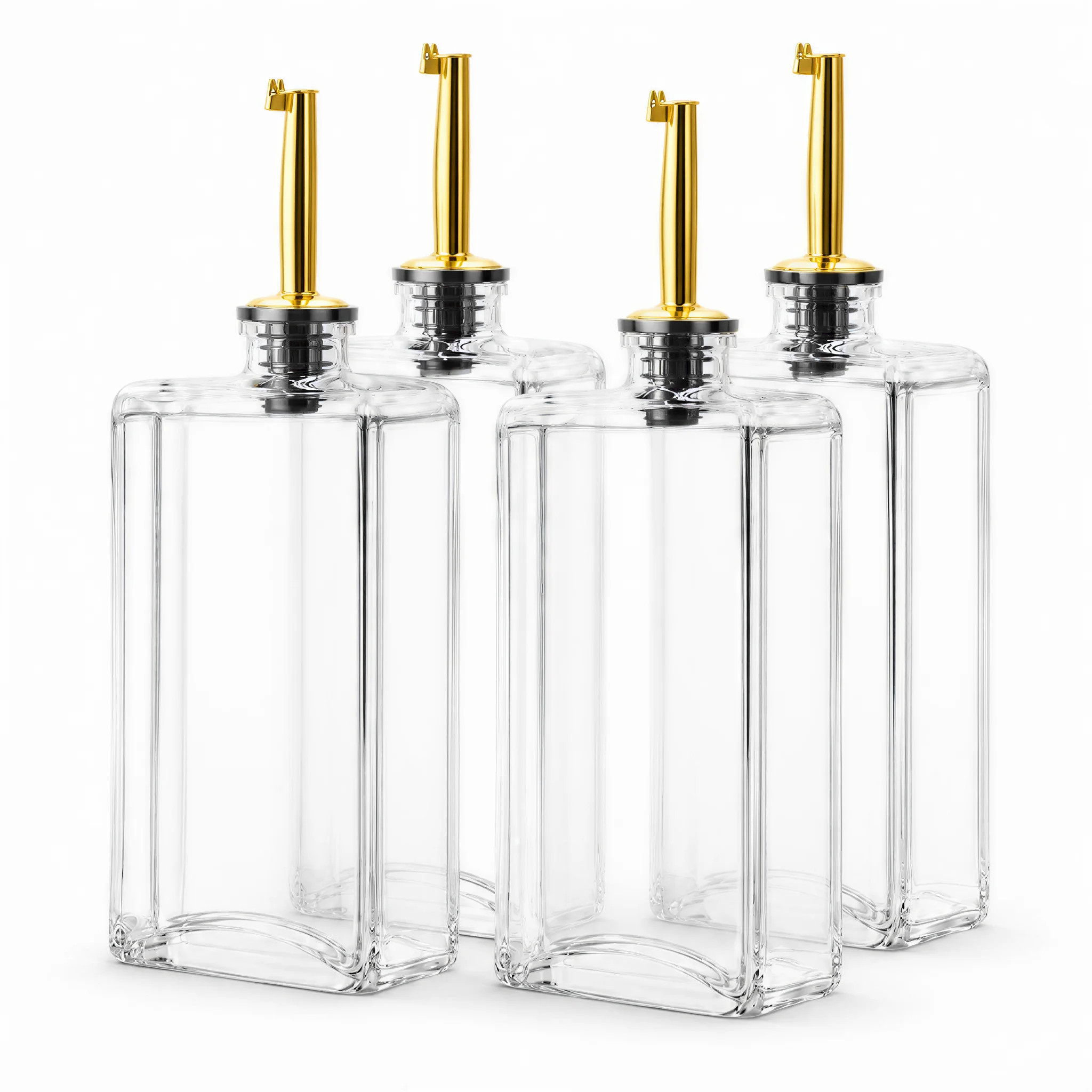 4-Piece Kitchen Cooking Oil Dispenser Set – Olive Oil, Vinegar & Soy Sauce Bottles with Elegant Book Design, Leak-Proof & Easy-Pour Spouts, Perfect fo | Wayfair North America