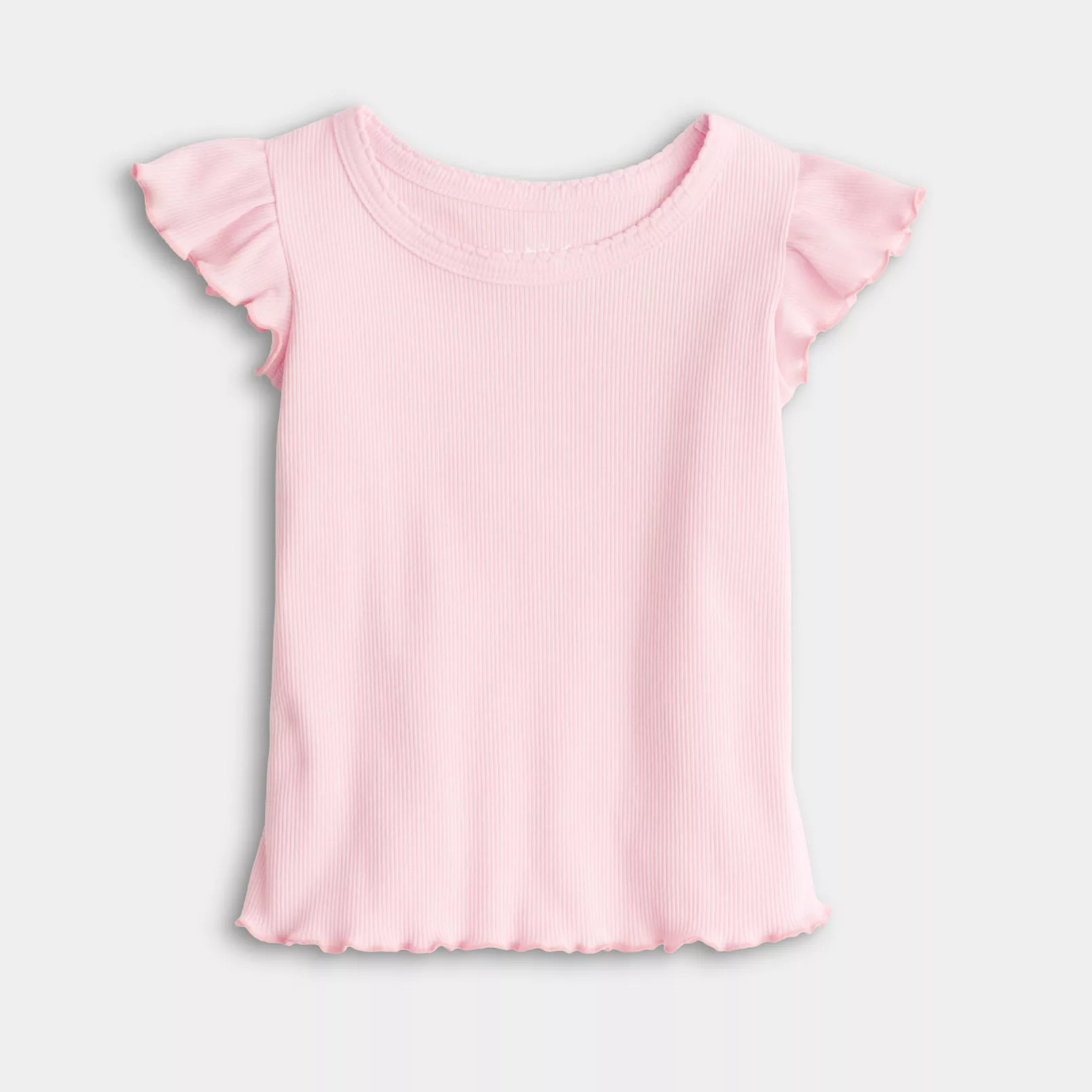 Baby & Toddler Girl Jumping Beans® Flutter Sleeve Rib Tee | Kohl's