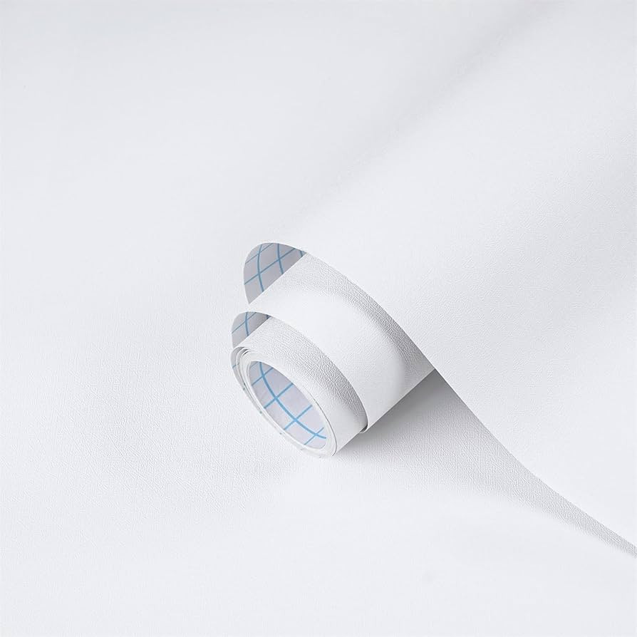Dimoon 17.7''x118'' Peel and Stick Wallpaper White Contact Paper for New Environmentally Friendly... | Amazon (US)