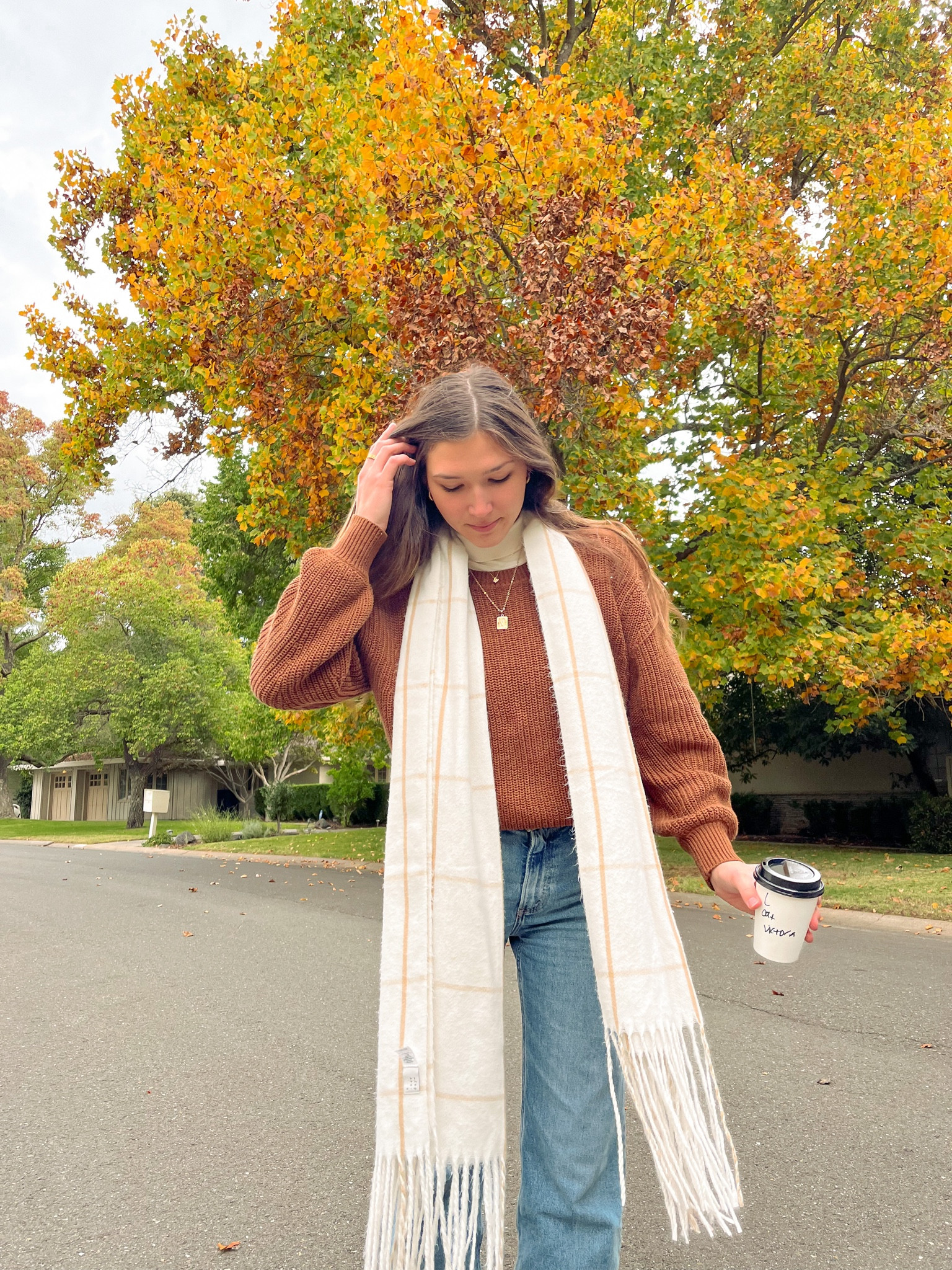 Brown cozy sweaters🤎
easy fall outfits, cozy fall outfit ideas, brown knit sweater, fall scarf, fall outfits, dainty jewelry, Abercrombie jeans outfit
 

#LTKSeasonal