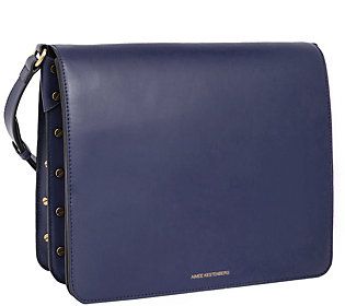 Aimee Kestenberg Leather Messenger Bag - Mariah | QVC