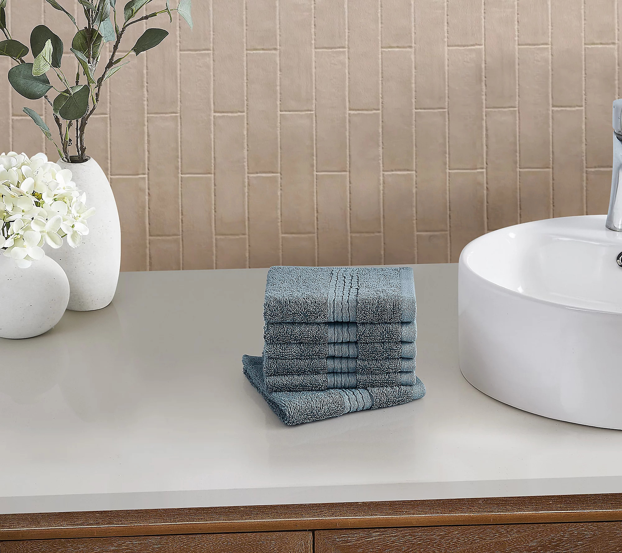 Cannon Cotton Tencel 6-Pack Wash Cloth | QVC