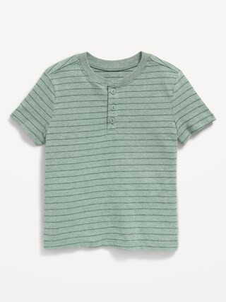Short-Sleeve Textured Henley T-Shirt for Toddler Boys | Old Navy (US)