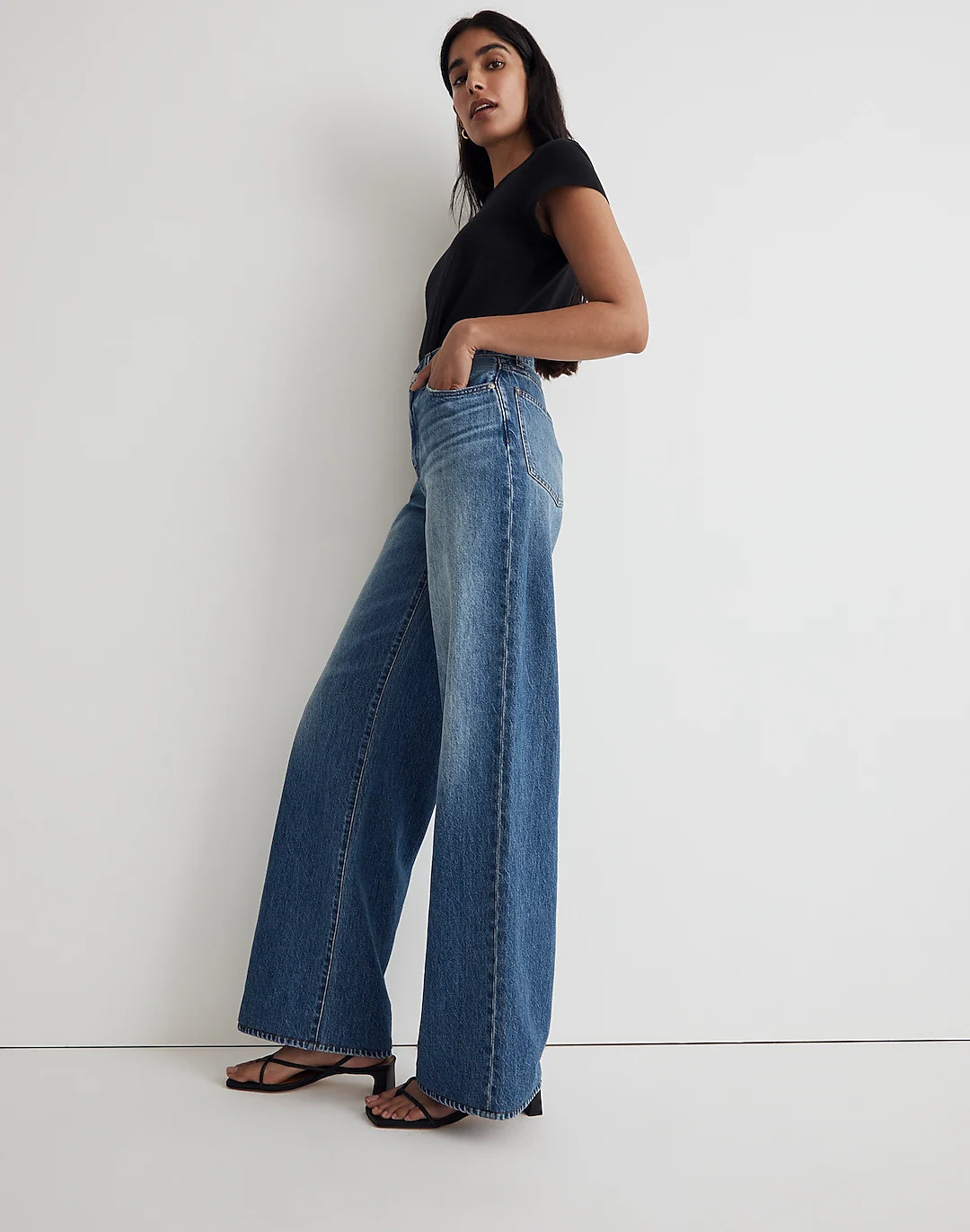Superwide-Leg Jeans in Fannin Wash | Madewell