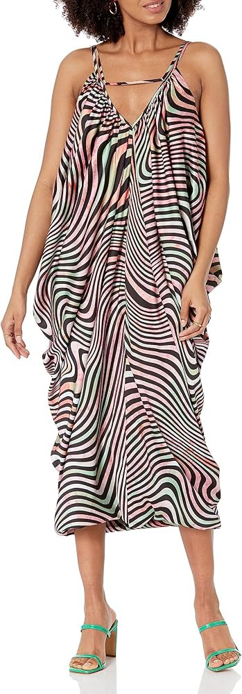 The Drop Women's Wavy Print Side Cowl Dress by @jalisaevaughn | Amazon (US)