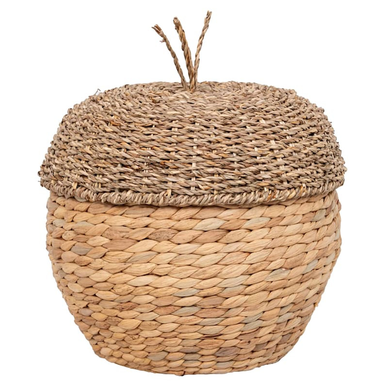 Water Hyacinth Acorn Basket, 11" | At Home
