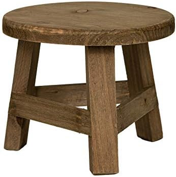 Rustix Small Wooden Stool Rustic Decorative Mini Stool Ideal Accent Stool for Small trinkets, Pla... | Amazon (US)