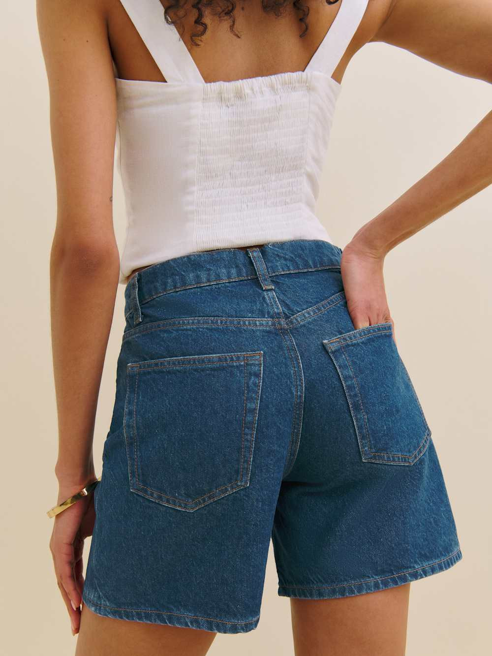 Raye Mid Rise 6” Jean Shorts | Reformation (Global)