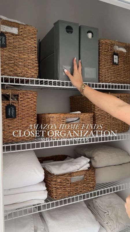 Closet organization: sheet organizer 
Amazon finds
Linen closet 
Home decor

#LTKsalealert #LTKhome #LTKVideo