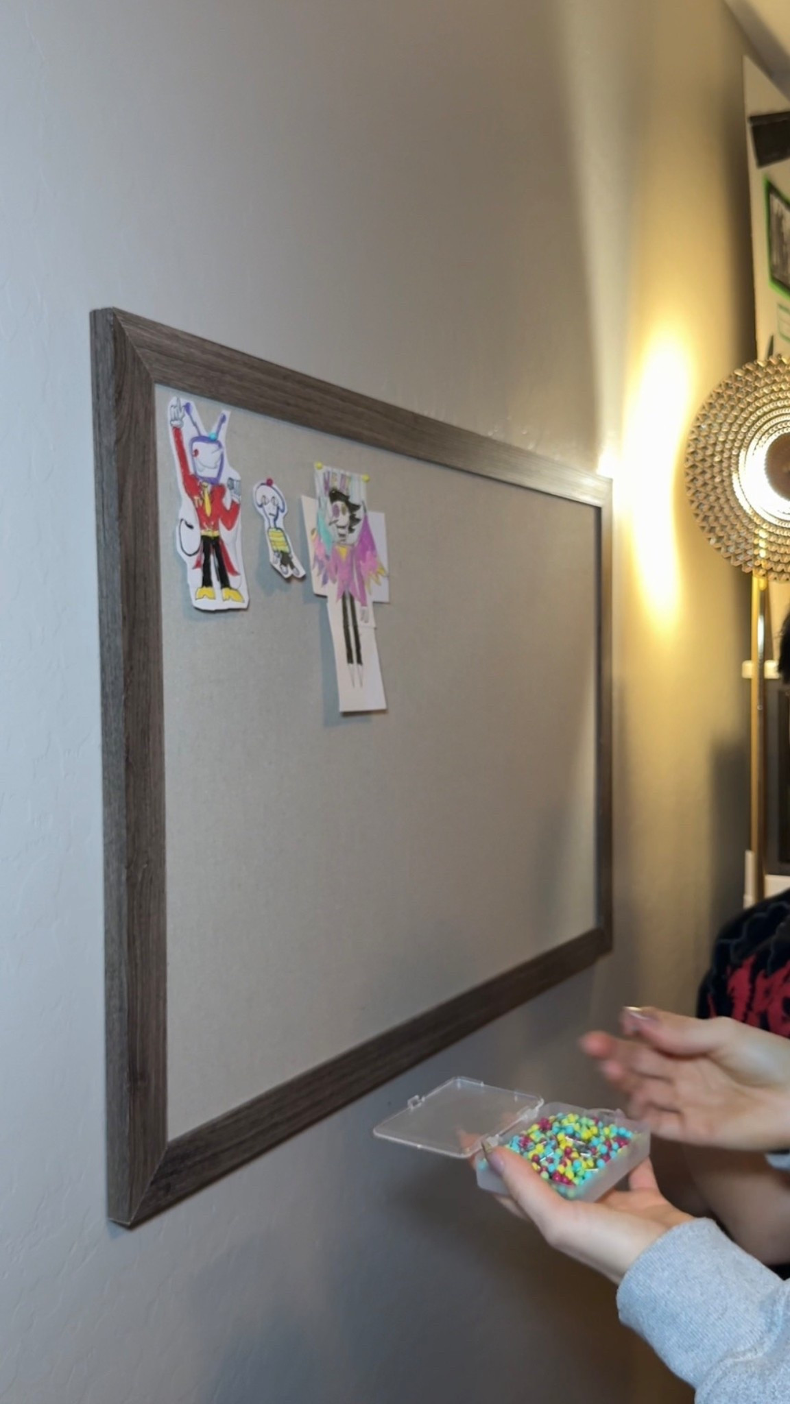 Fabric covered corkboard and 300 colorful pushpins from Amazon

#LTKKids #LTKHome #LTKFindsUnder50