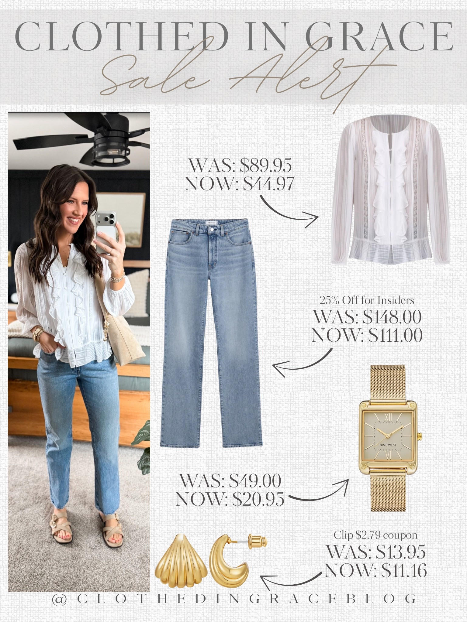 Spring capsule outfit on sale 

Top - small
Jeans - size 26 regular 