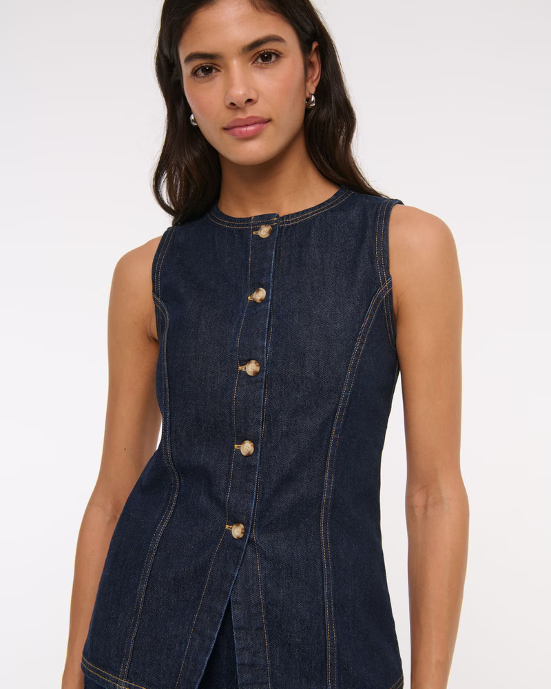 Denim Vest | Abercrombie & Fitch (US)