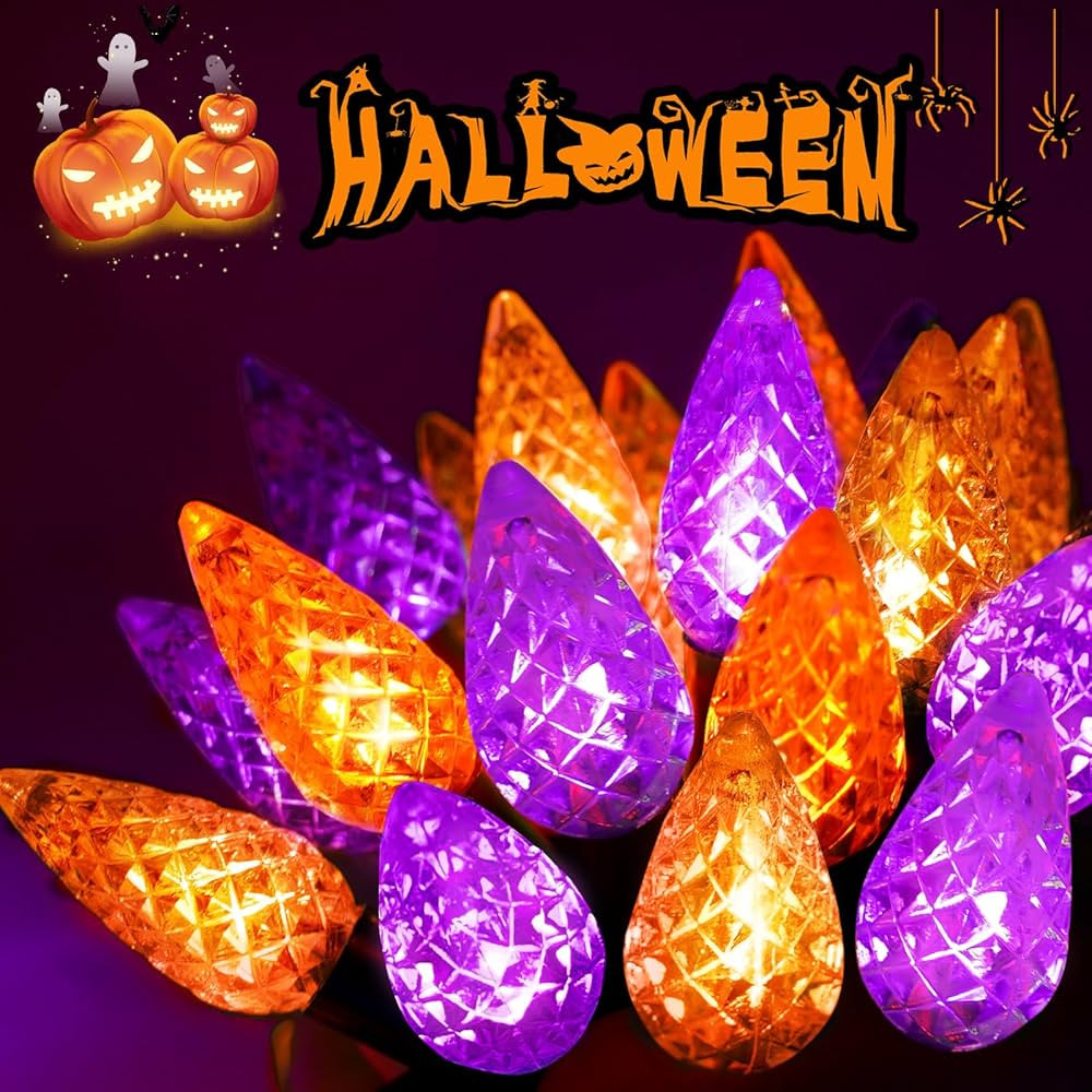 240 LED 78FT C6 Halloween String Lights, Super Long and Bright Fairy Twinkle Lights Plug in with ... | Amazon (US)