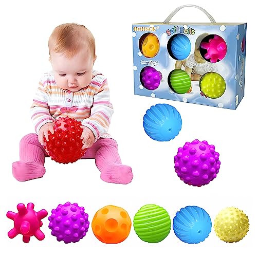 Sensory Balls for Baby Sensory Baby Toys 6 to 12 Months for Toddlers 1-3, Bright Color Textured M... | Amazon (US)