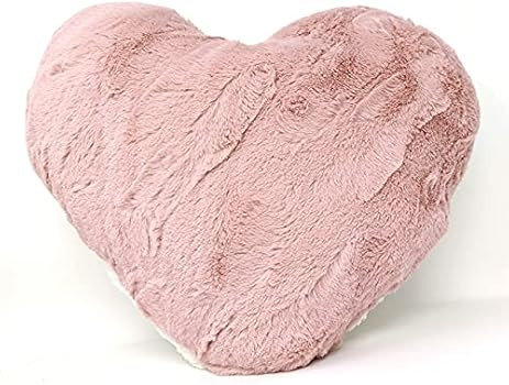 Faux Fur Heart Pillow | Amazon (US)