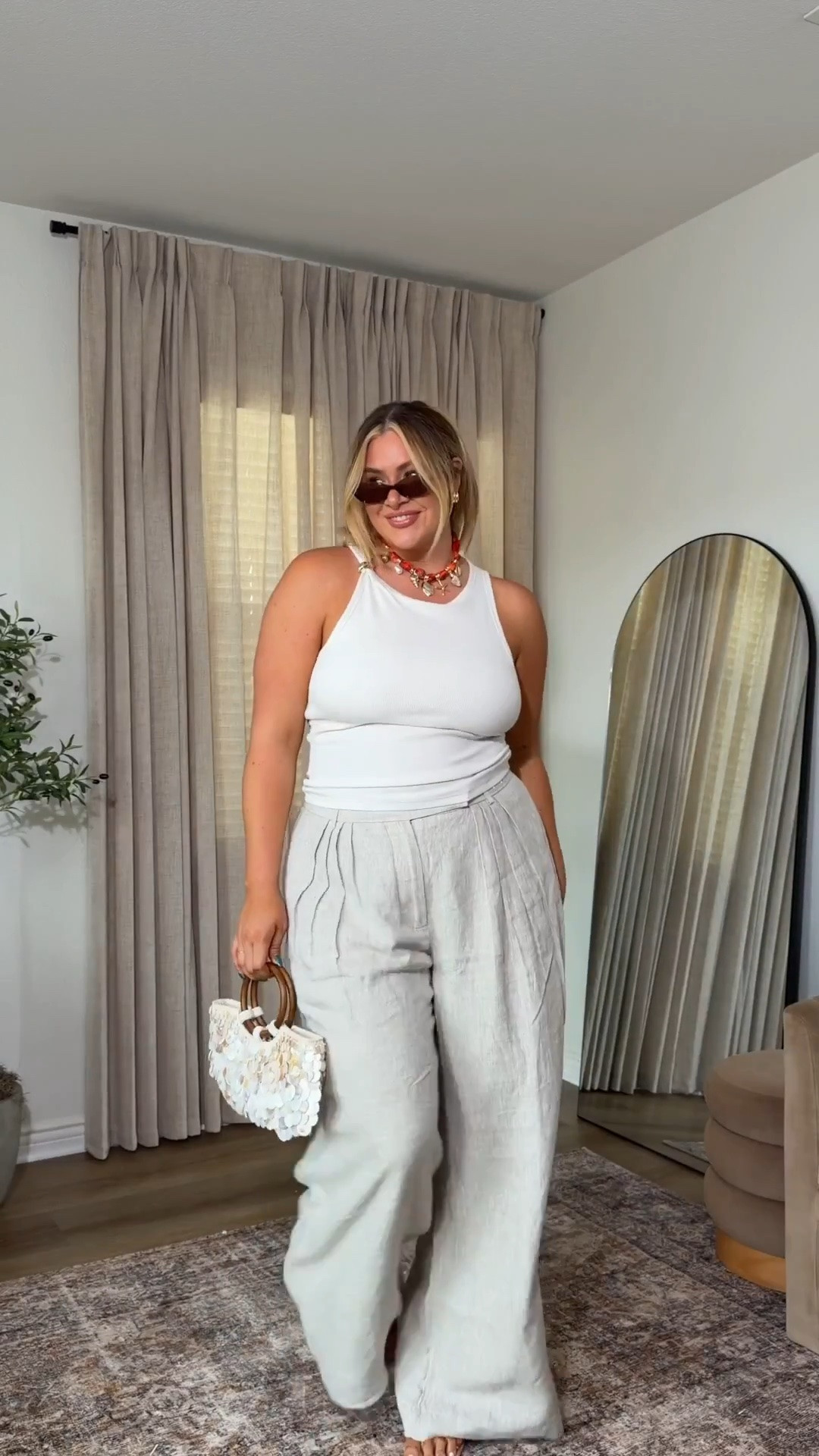 chic summer outfit!! Pants are on clearance at Abercrombie!!

wearing an xl in this top & a 34 in the pants!

#LTKSaleAlert #LTKootd #LTKMidsize