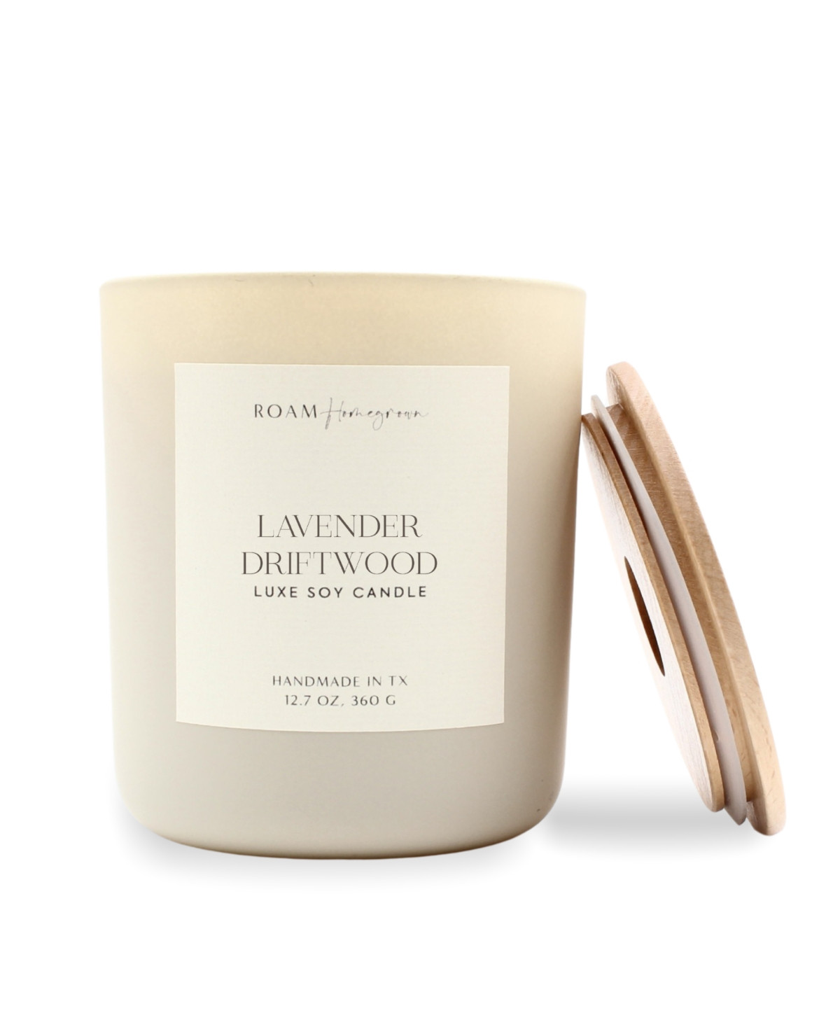 Roam Homegrown Luxe Lavender Driftwood Candle, 12.7 oz - Cream | Macy's