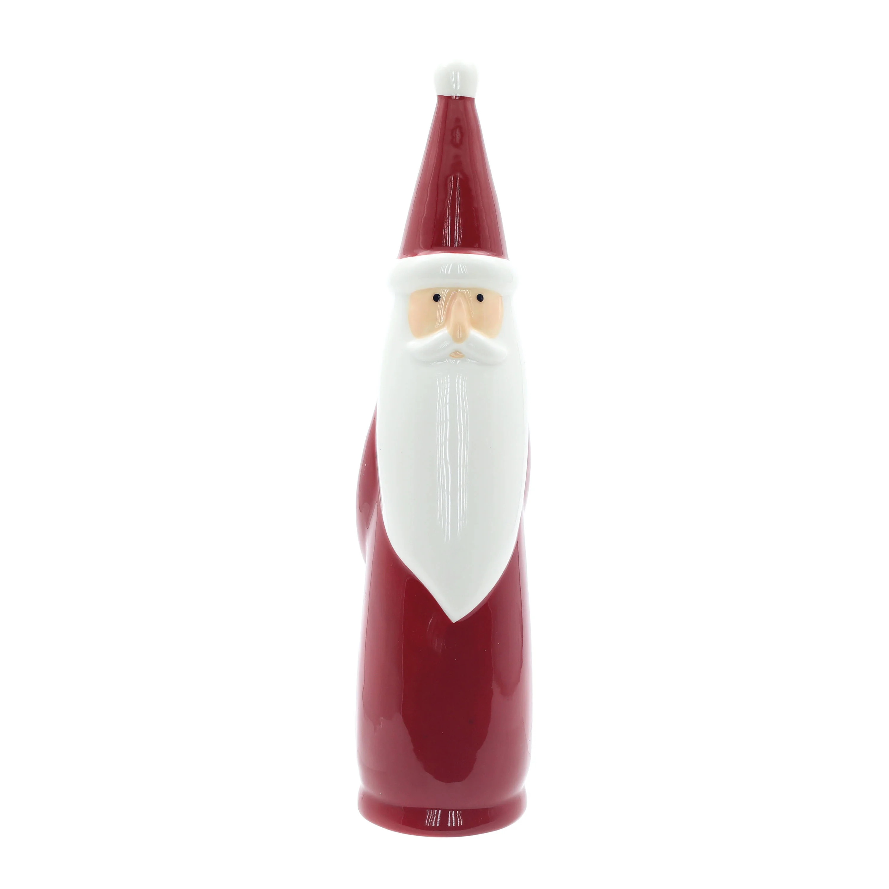 Holiday Time 11.5in Ceramic Red Santa Tabletop Decor | Walmart (US)