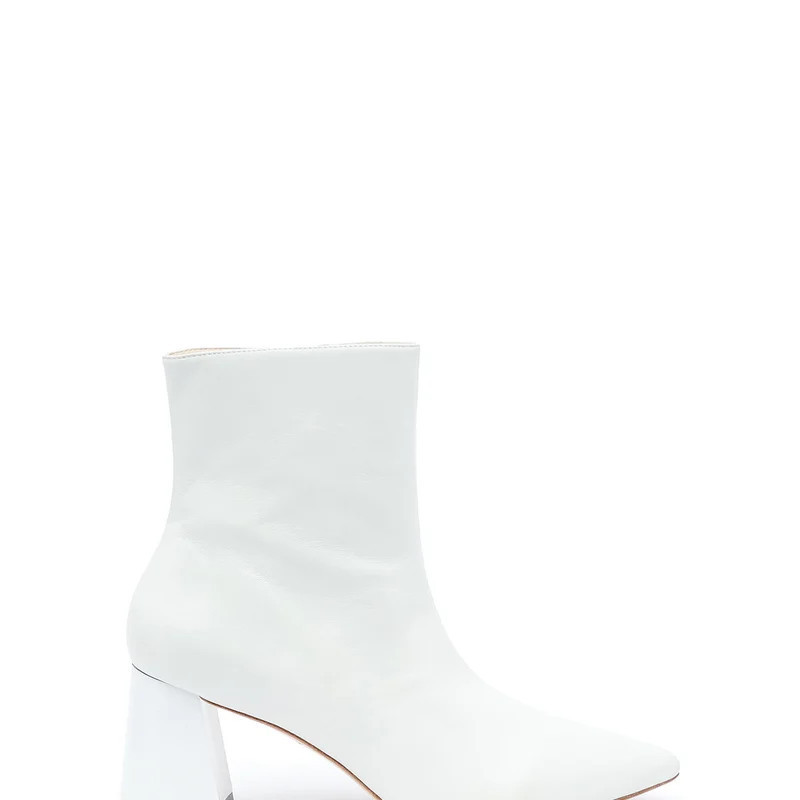 Alterre Customizable White Ankle Boot - White - 9 | Verishop
