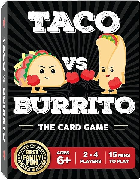 Taco vs Burrito Family Board Games for Kids 6-8, 8-12 and Up - Fun Travel Card Games for Kids All... | Amazon (US)