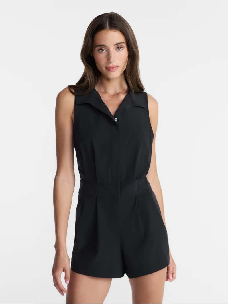 Avia Women's FeatherStretch Romper, Sizes XS-XXXL | Walmart (US)