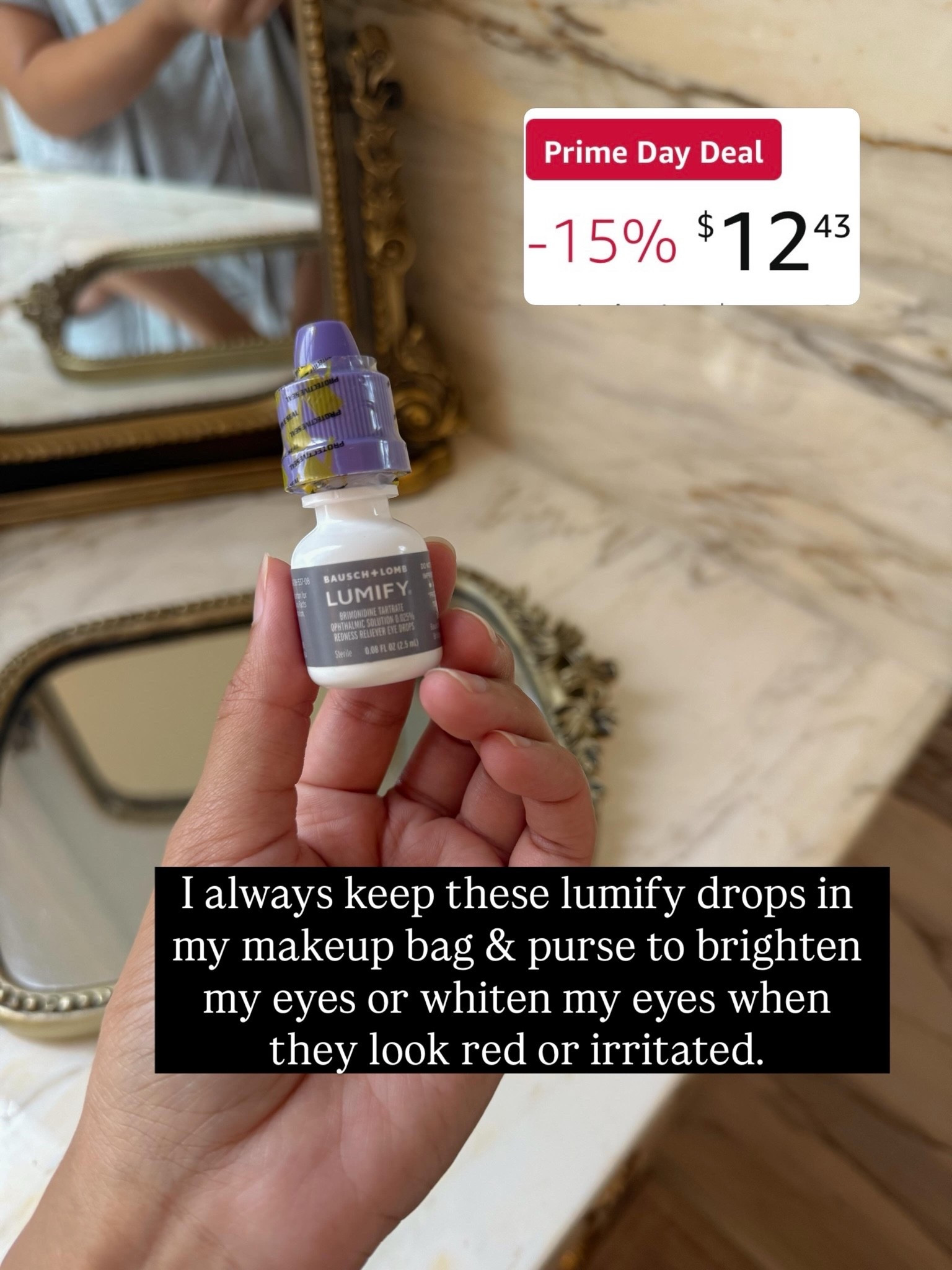 These lumify eye drops are the best! I always keep them in my bag to get rid of redness in my eyes or just to brighten them to make me look more awake!

#LTKSaleAlert #LTKBeauty